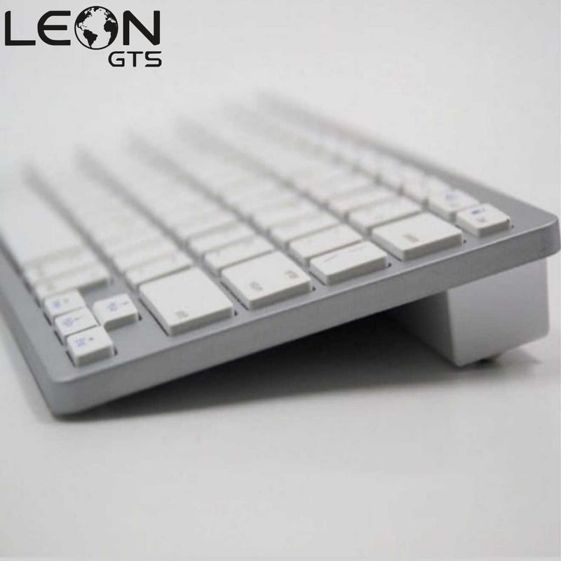 Teclado Wireless - Bluetooth Alta Qualidade - Cor Branco - LEON GTS - JP50